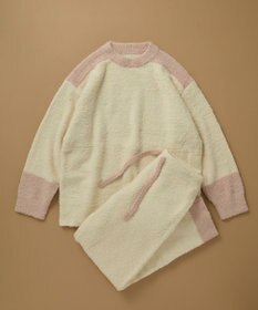 une nana cool カラーブロッキング　プルオーバー＆ロングパンツセット