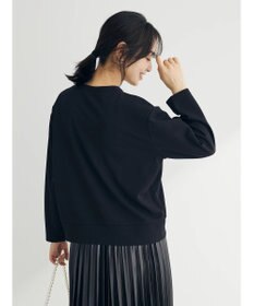 Green Parks カットジョーゼットドットボタンカーディガン