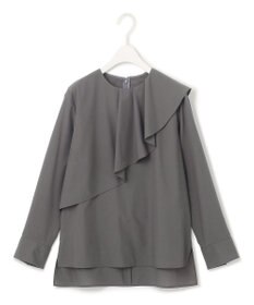 ICB 【洗える】クリーンブロード ラッフルデザインブラウス