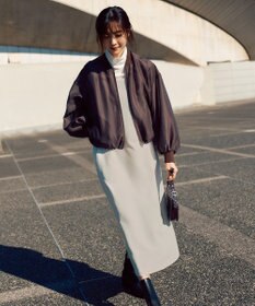 uncrave 【手洗い可】シャイニー シアー ブルゾン