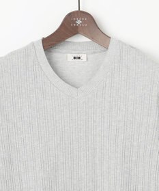 JOSEPH ABBOUD 【キングサイズ・ビジカジ】ストライプリンクス VネックＴシャツ