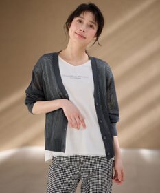 ANY メッシュカーディガン