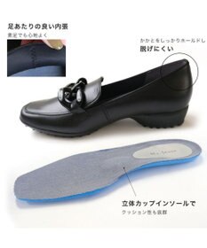 Pointer 【石岡真実さん着用】日本製 本革超軽量チェーンモチーフローファー