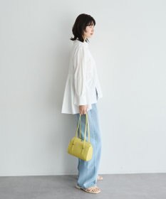 YECCA VECCA ペプラムギャザーシャツ