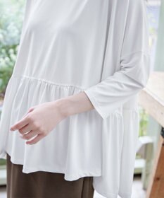 Tiaclasse 【洗える】ギャザーポンチョカットソープルオーバー