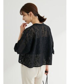 Green Parks ・ＥＬＥＮＣＡＲＥ　ＤＵＥ　バンドカラーレースシャツ