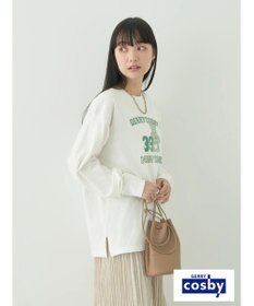 earth music&ecology Ｃｏｓｂｙ×ｅａｒｔｈ　ベアープリントロングＴシャツ