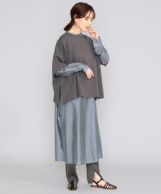 SHARE PARK LADIES 【洗える】アンティークサテンプリーツパンツ