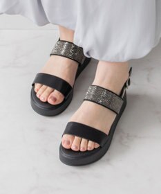 Bridget Birkin 【Bridget Birkin】キラキラバンドウェッジサンダル