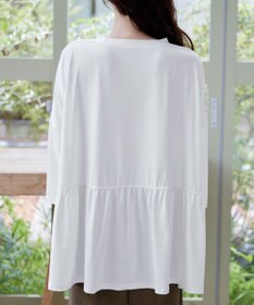 Tiaclasse 【洗える】ギャザーポンチョカットソープルオーバー