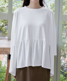 Tiaclasse 【洗える】ギャザーポンチョカットソープルオーバー