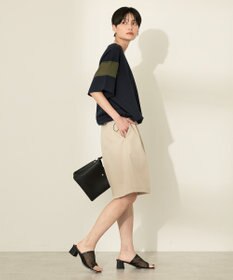 AMERICAN HOLIC 異素材ライン切替プルオーバー