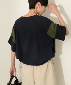 AMERICAN HOLIC 異素材ライン切替プルオーバー