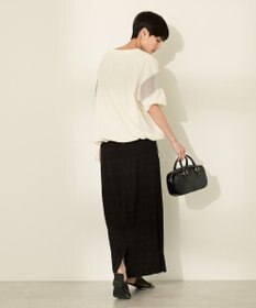 AMERICAN HOLIC 異素材ライン切替プルオーバー