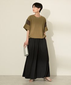 AMERICAN HOLIC 異素材ライン切替プルオーバー