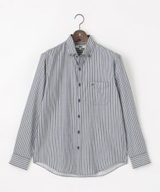 JOSEPH ABBOUD 【柔らか・光沢感】コットンビエラストライプ シャツ