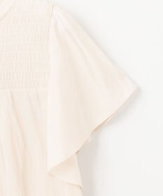 ANY SIS L 【洗える】シャーリングツヤ ブラウス