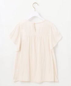 ANY SIS L 【洗える】シャーリングツヤ ブラウス