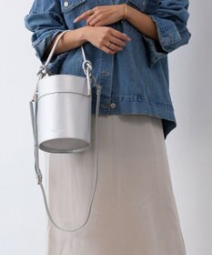 TOPKAPI 【TREASURE TOPKAPI】フェイクレザー バケツ 巾着 ショルダー バッグ