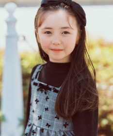 ANY KIDS チェック柄 ドッキング ワンピース