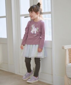 ANY KIDS IFME CALIN バックリボンラメニットスニーカー