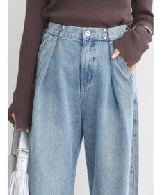 earth music&ecology タックホックデニムパンツ