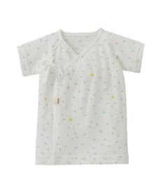 MIKI HOUSE HOT BISCUITS 【50-60cm】 メッシュ素材 総柄短肌着