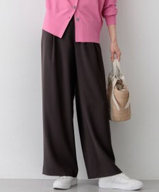 23区 【WEB&一部店舗限定】ストレッチジョーゼット ワイドパンツ