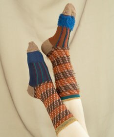 COQ ミケネコテイル リバーシブルファーソックス