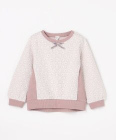 組曲 KIDS 【110-140㎝】 フロストフラワージャガード トレーナー