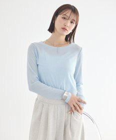 earth music&ecology 微シアーメロープルオーバー