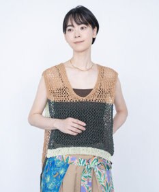 COQ STRATA 和紙ショート丈ベスト