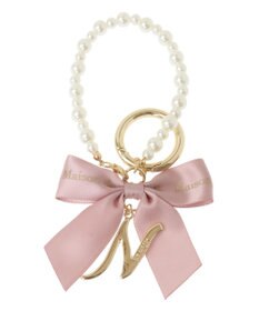 Maison de FLEUR イニシャルリボンパールチャーム