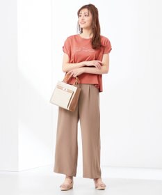 ANY SIS 【洗える】イージードロスト ワイドパンツ