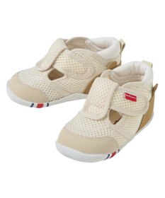 MIKI HOUSE HOT BISCUITS 【11.5-13.5cm】かかと顔 メッシュ ファーストベビーシューズ