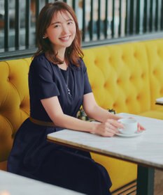 Tiaclasse 【おのののかさん着用】半袖&長袖選べる袖丈・タックフレアワンピース