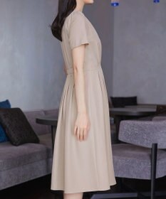 Tiaclasse 【おのののかさん着用】半袖&長袖選べる袖丈・タックフレアワンピース