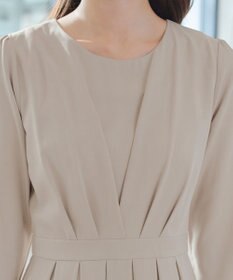 Tiaclasse 【おのののかさん着用】半袖&長袖選べる袖丈・タックフレアワンピース