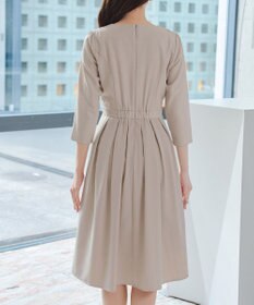 Tiaclasse 【おのののかさん着用】半袖&長袖選べる袖丈・タックフレアワンピース