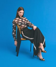 GRACE CONTINENTAL ラインビジューロングスカート