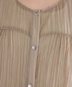 Tiaclasse 【洗える】楊柳バックフリルブルゾン