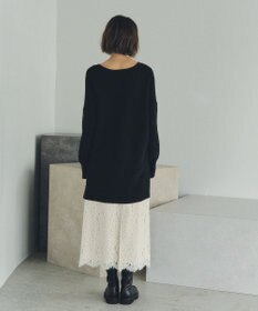 YECCA VECCA Vネックドロストデザインニット