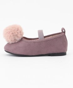 ANY KIDS ポンポン付きパンプス