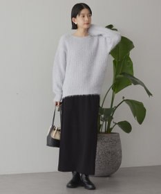 AMERICAN HOLIC 【WEB限定】フェザーゆるニットプルオーバー