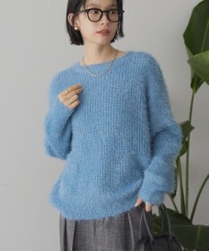 AMERICAN HOLIC 【WEB限定】フェザーゆるニットプルオーバー