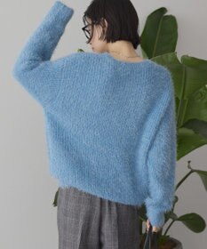 AMERICAN HOLIC 【WEB限定】フェザーゆるニットプルオーバー