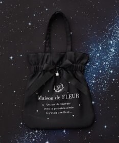 Maison de FLEUR スターシャイニーリボントートバッグ