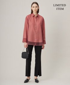 ICB 【WEB限定・洗える】キュプラハイパワーストレッチ セミフレアパンツ