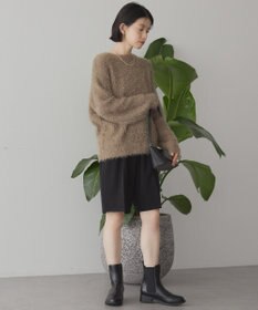 AMERICAN HOLIC 【WEB限定】フェザーゆるニットプルオーバー