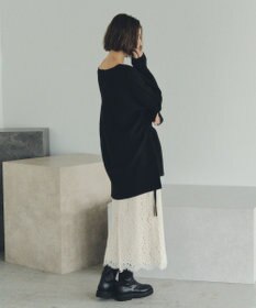 YECCA VECCA Vネックドロストデザインニット